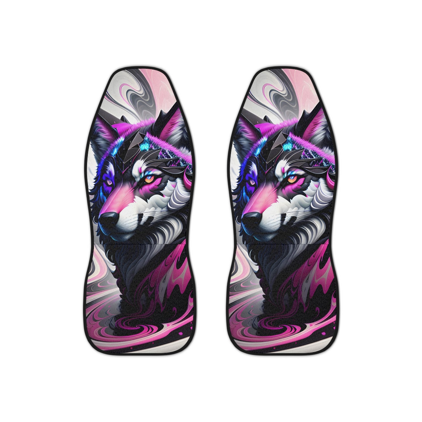 Pink Wolf Car Seat Covers