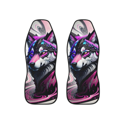 Pink Wolf Car Seat Covers