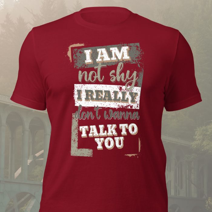 I Am Not Shy I Really Don't Wanna Talk To You Shirt