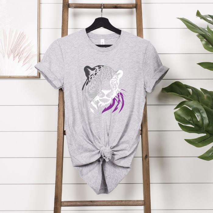 Asexual Shirt Leopard - Wildlife Ace Pride Tee