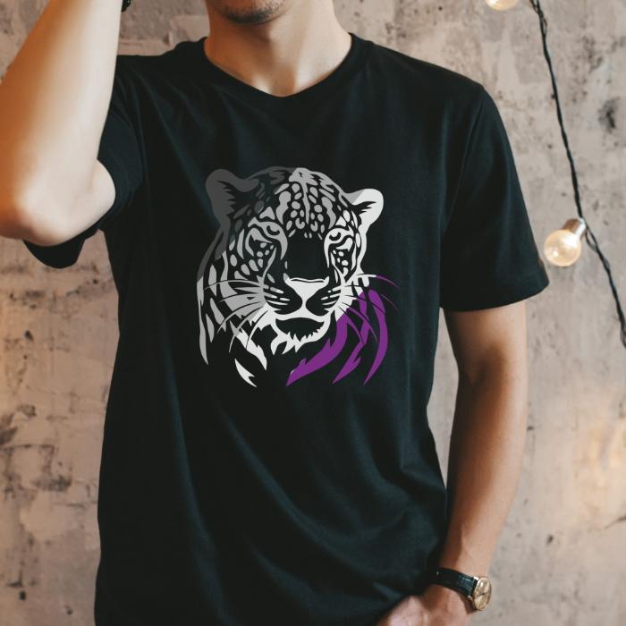 Asexual Shirt Leopard - Wildlife Ace Pride Tee