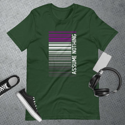 Asexual Shirt Barcode Assume Nothing