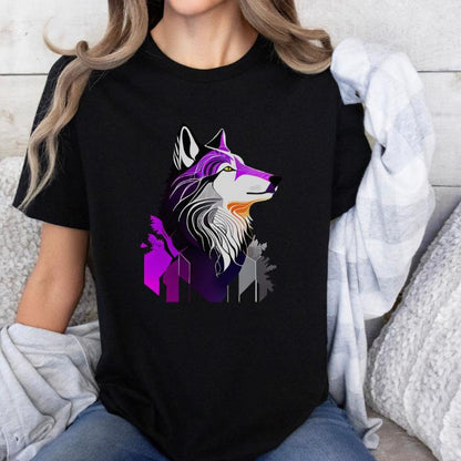 Subtle Asexual Wolf Shirt