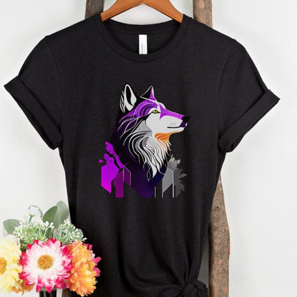 Subtle Asexual Wolf Shirt