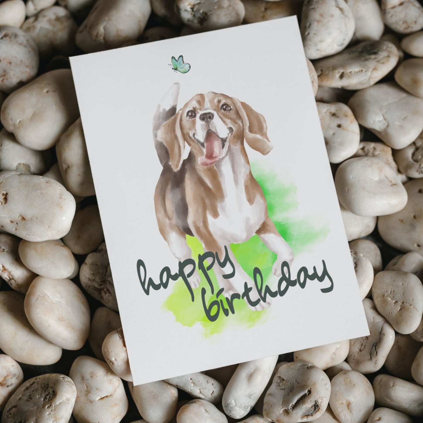 Beagle Printable Birthday Card