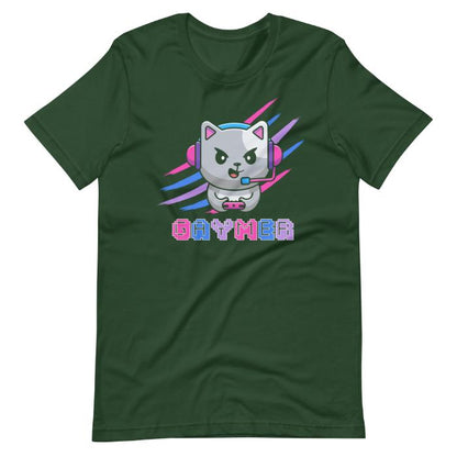 Bisexual Pride Shirt Gaymer Cat