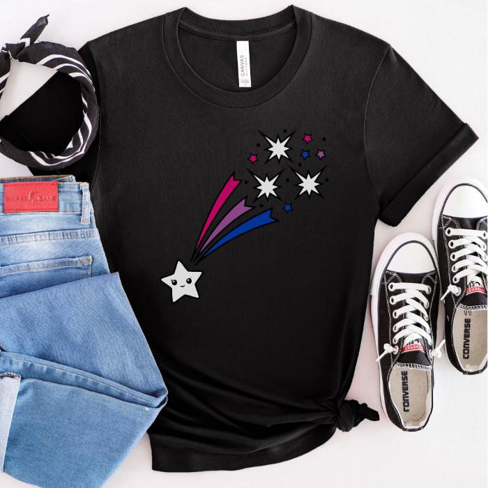 Bi Pride Kawaii Shirt Shooting Star