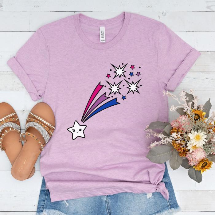 Bi Pride Kawaii Shirt Shooting Star