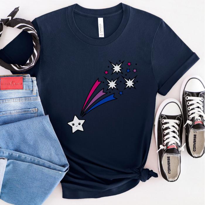 Bi Pride Kawaii Shirt Shooting Star