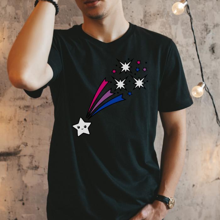 Bi Pride Kawaii Shirt Shooting Star