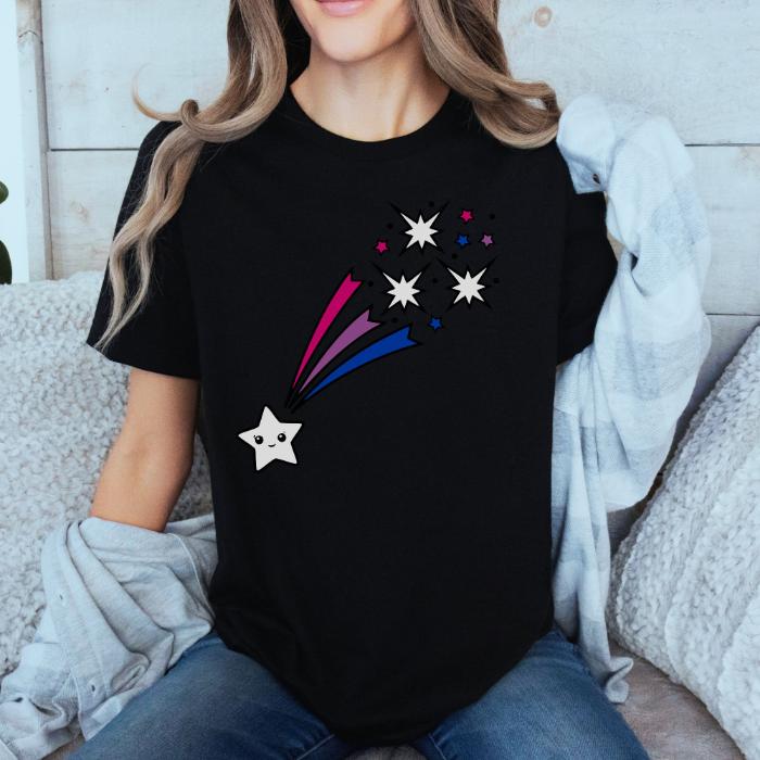 Bi Pride Kawaii Shirt Shooting Star