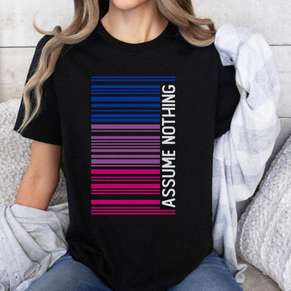 Bisexual Shirt Barcode Assume Nothing