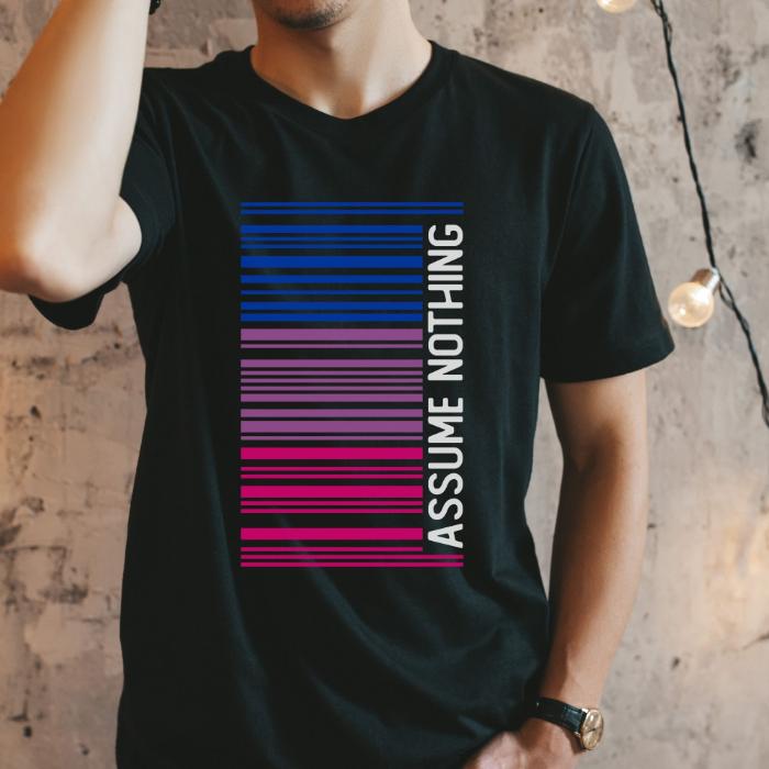 Bisexual Shirt Barcode Assume Nothing