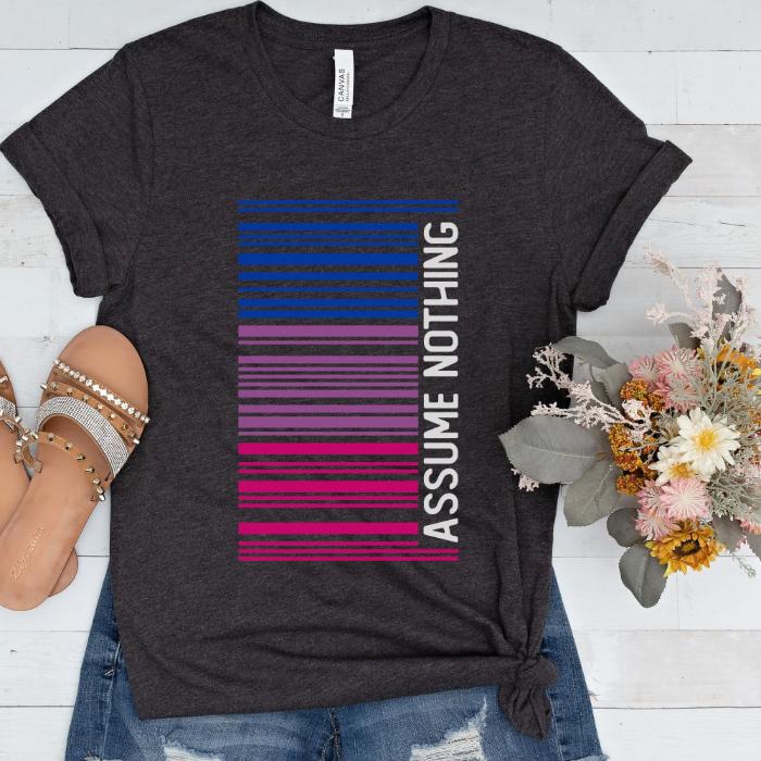 Bisexual Shirt Barcode Assume Nothing