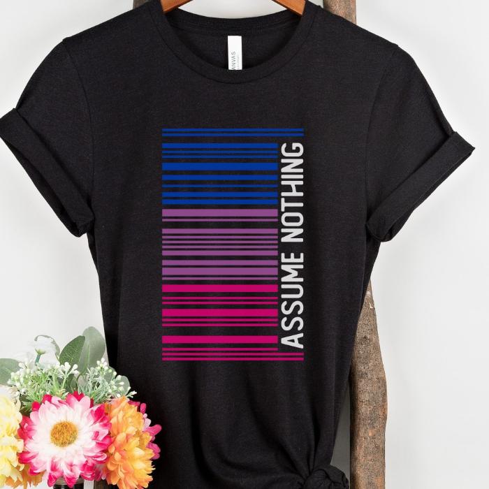 Bisexual Shirt Barcode Assume Nothing