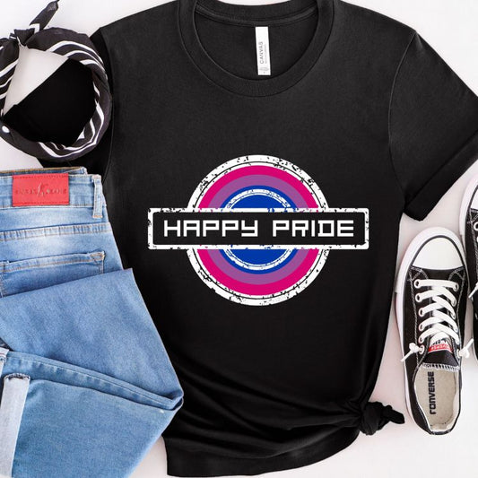 Bisexual Pride Shirt Happy Pride Stamp