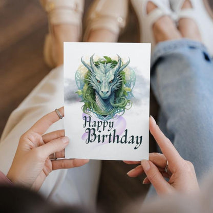 Printable Celtic Dragon Birthday Card