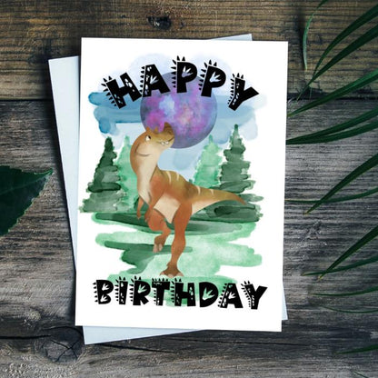 Happy Birthday Card Ceratosaurus