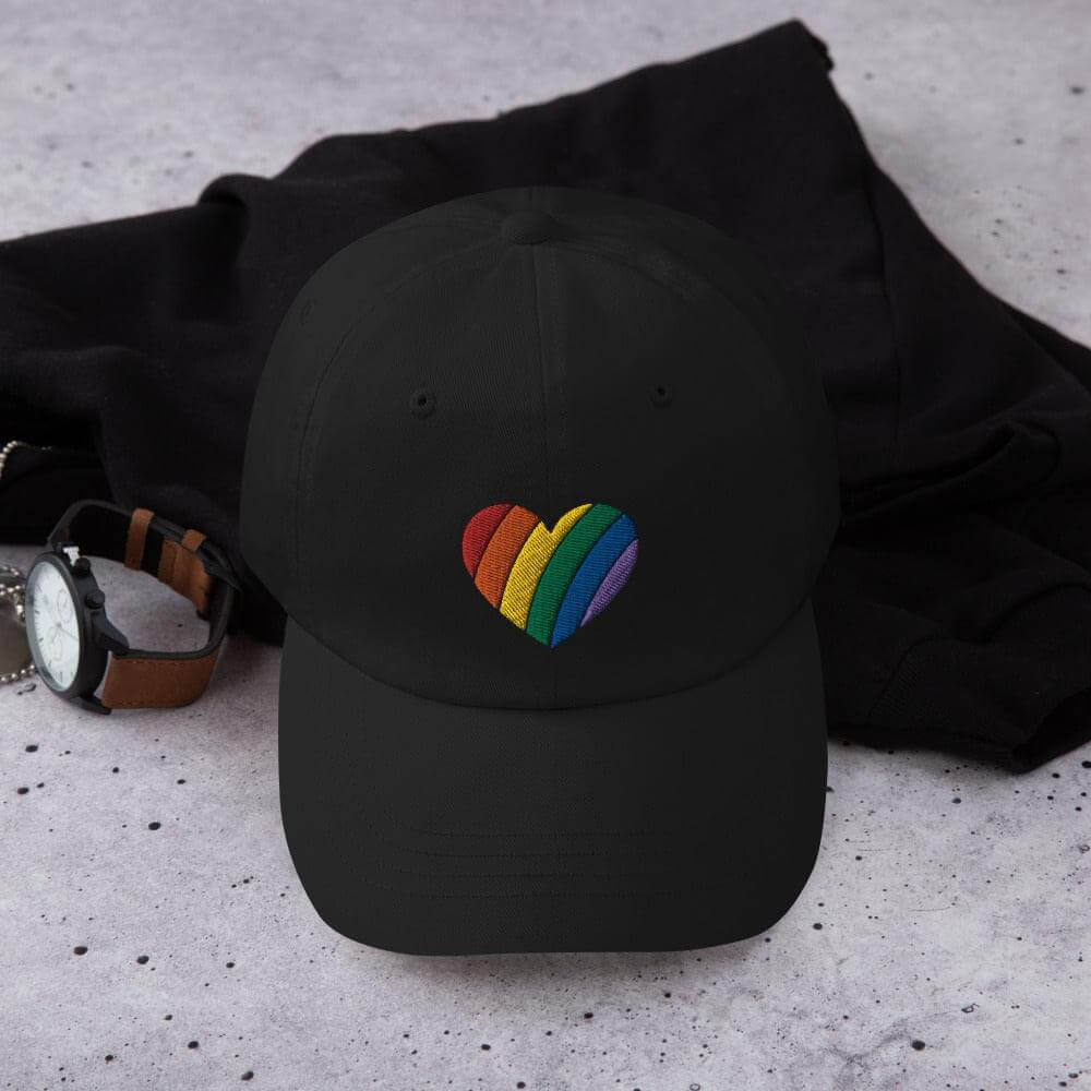 Ally Pride Cap Heart Rainbow