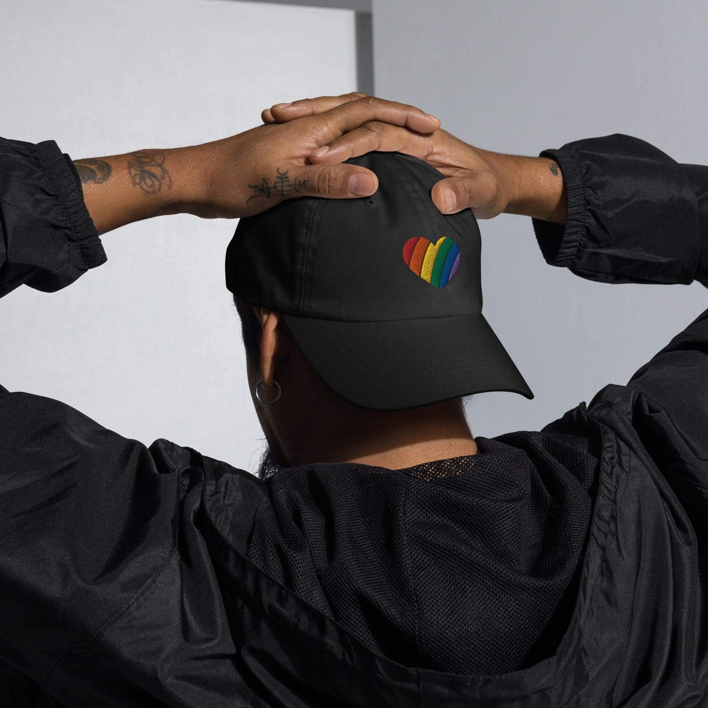 Ally Pride Cap Heart Rainbow