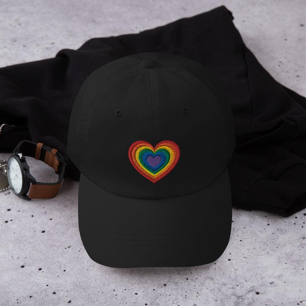 Ally Pride Cap Rainbow Hearts