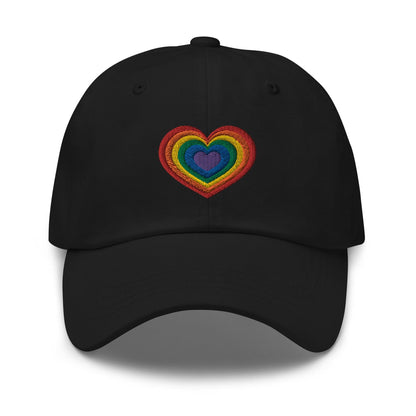 Ally Pride Cap Rainbow Hearts