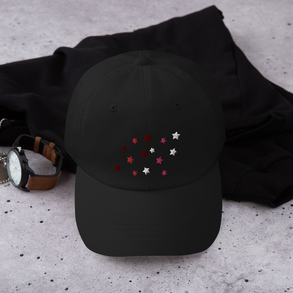 Lesbian Pride Cap Stars