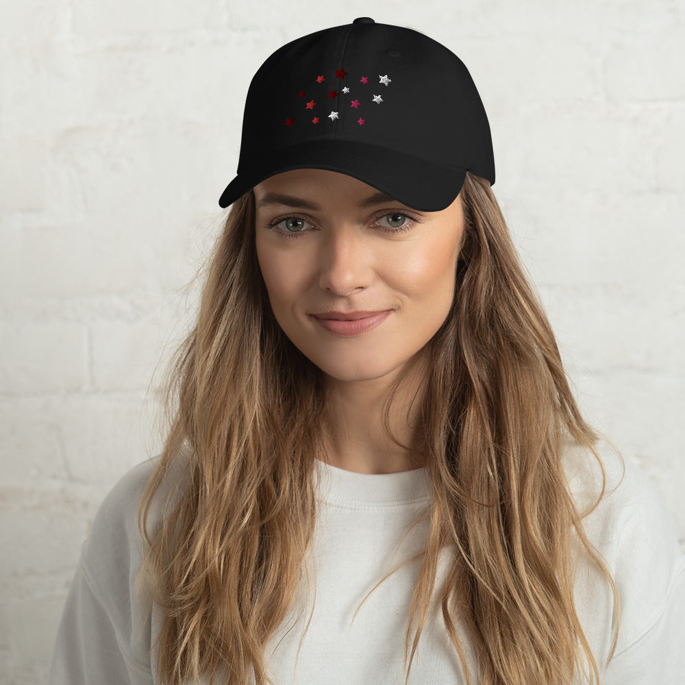 Lesbian Pride Cap Stars