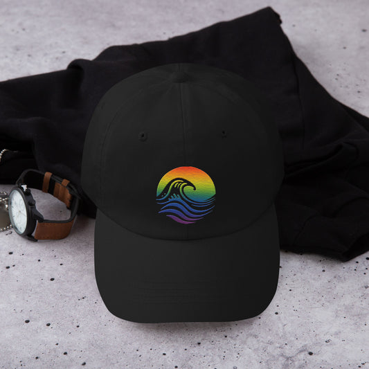 Ally Pride Cap Rainbow Wave