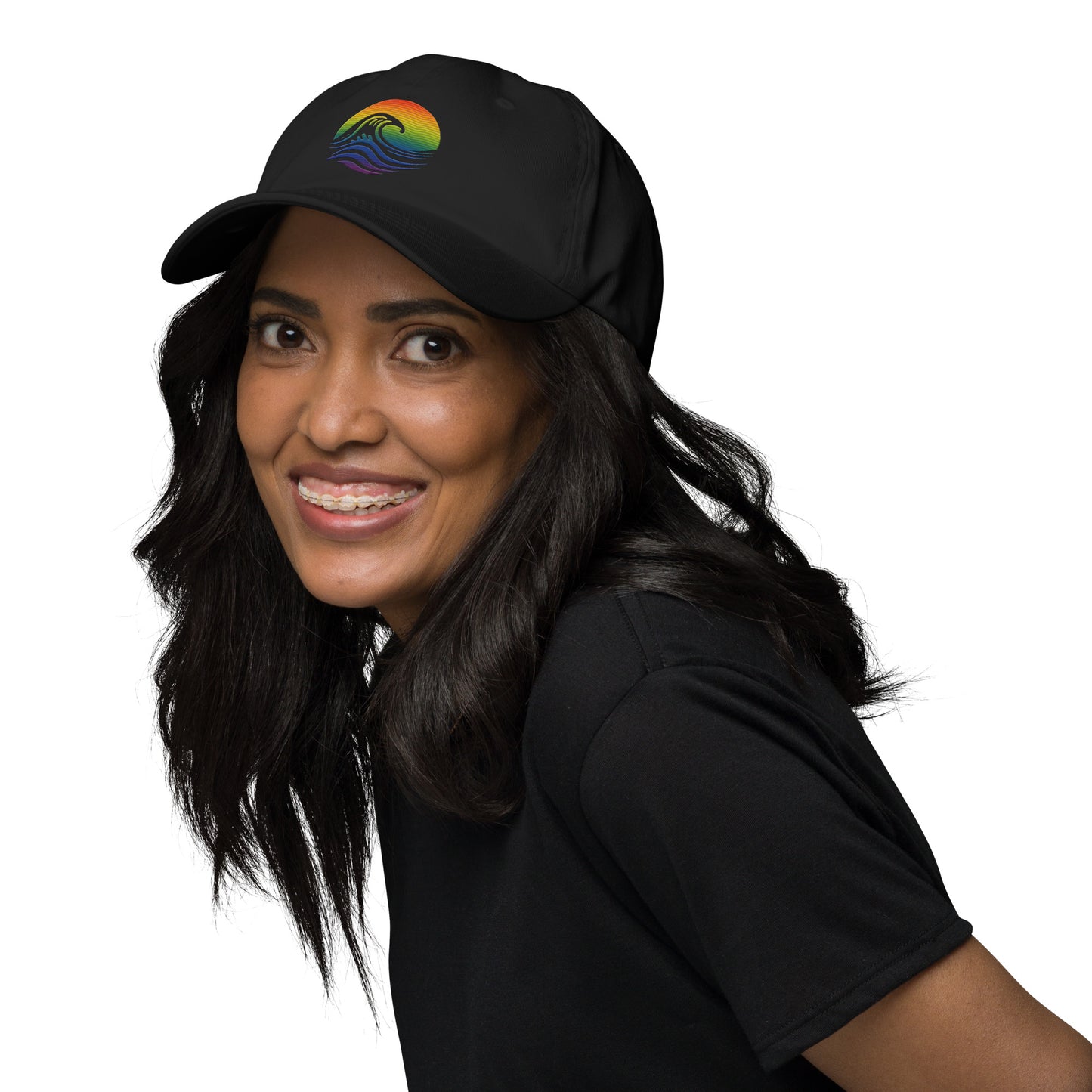 Ally Pride Cap Rainbow Wave