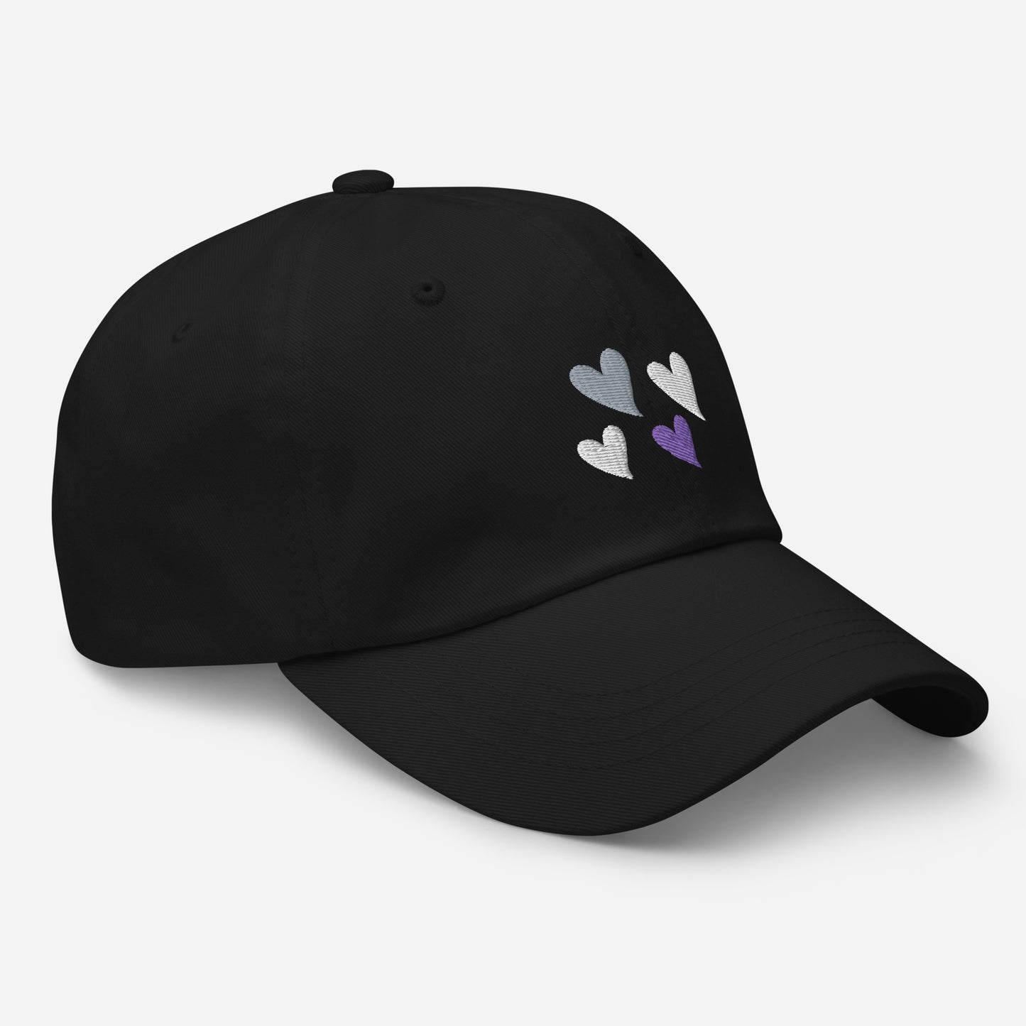 Asexual Pride Cap Hearts