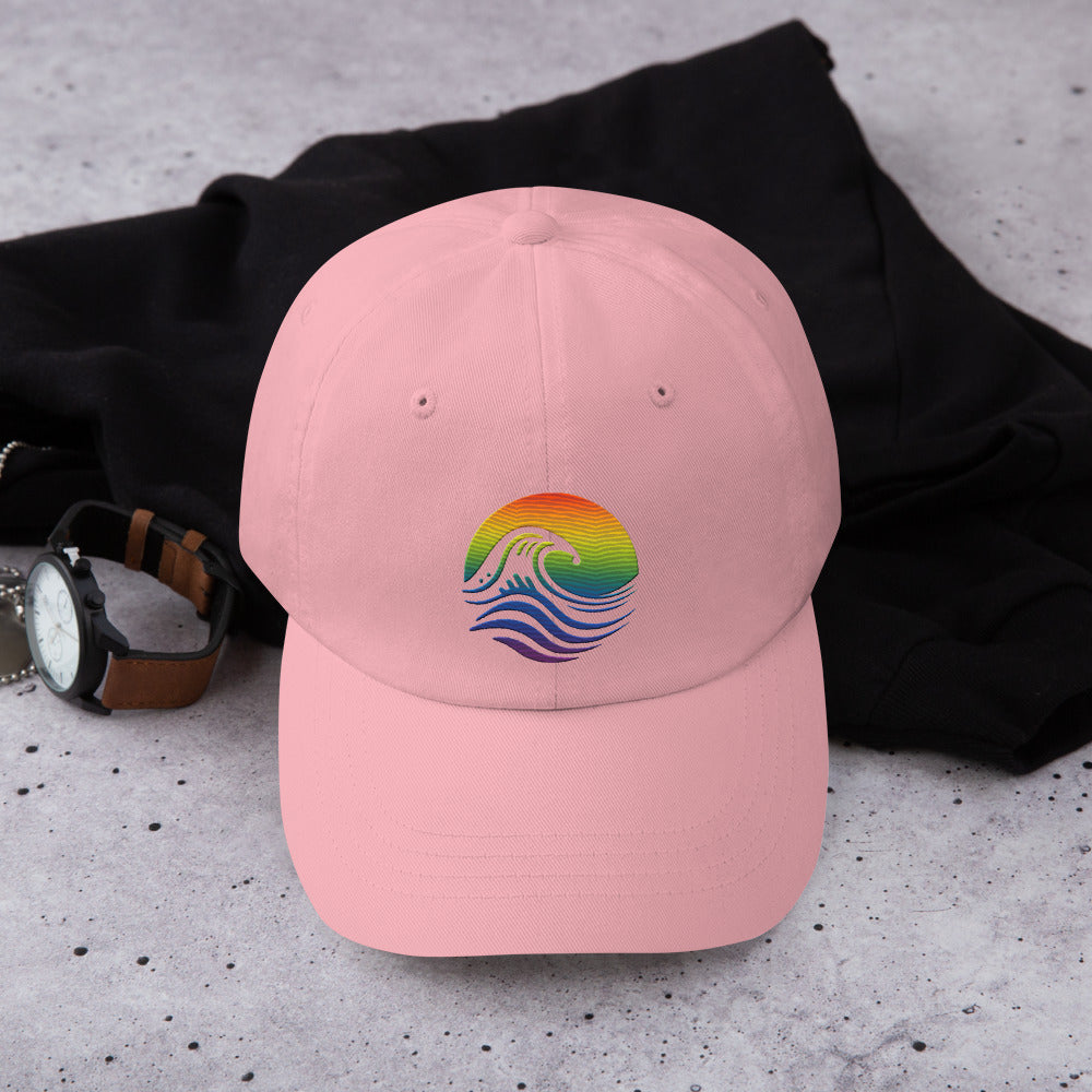 Ally Pride Cap Rainbow Wave