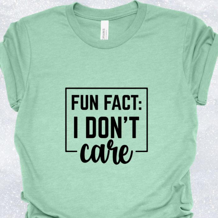 Fun Fact I Don't Care Shirt