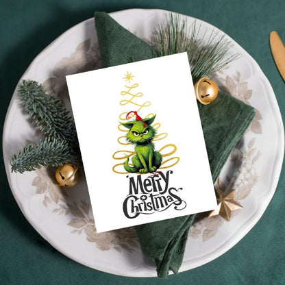 Grinch Printable Christmas Card 5x7 Instant Print