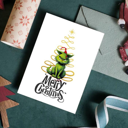 Grinch Printable Christmas Card 5x7 Instant Print