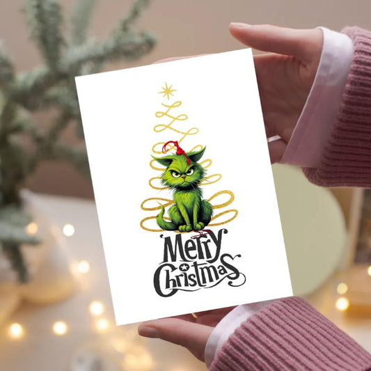 Grinch Printable Christmas Card 5x7 Instant Print