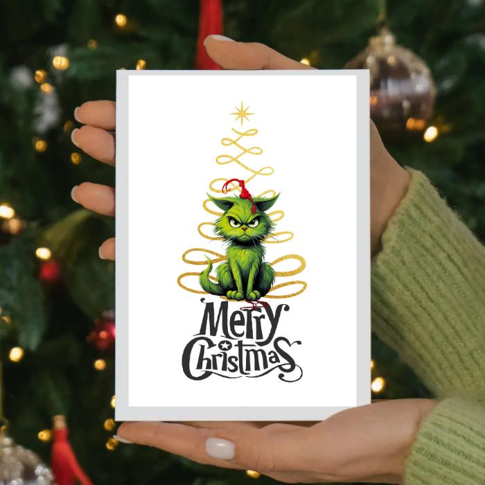 Grinch Printable Christmas Card 5x7 Instant Print