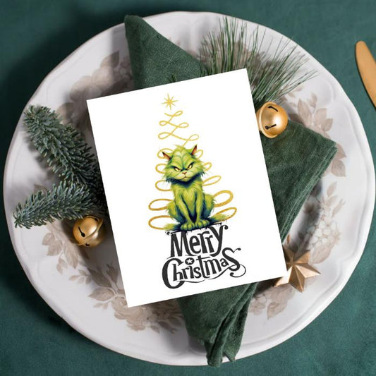 Grinch Christmas Card Printable 5x7 Instant Print