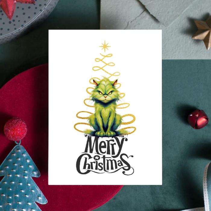 Grinch Christmas Card Printable 5x7 Instant Print