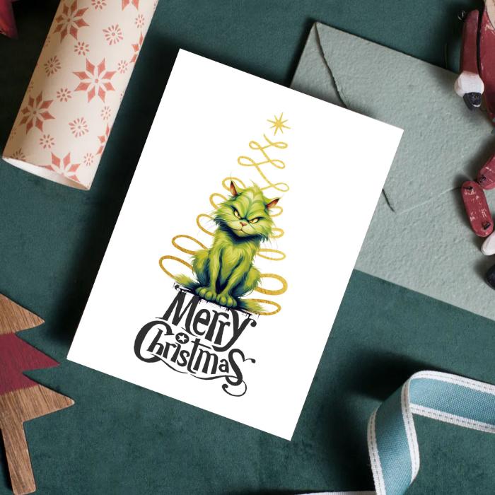 Grinch Christmas Card Printable 5x7 Instant Print