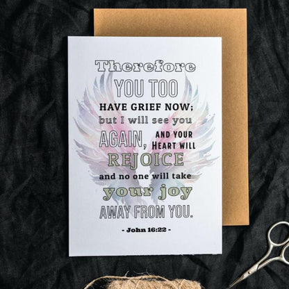 Printable Sympathy Card Card John 16