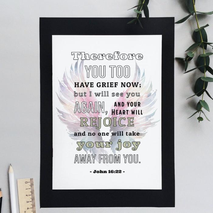 Printable Sympathy Card Card John 16