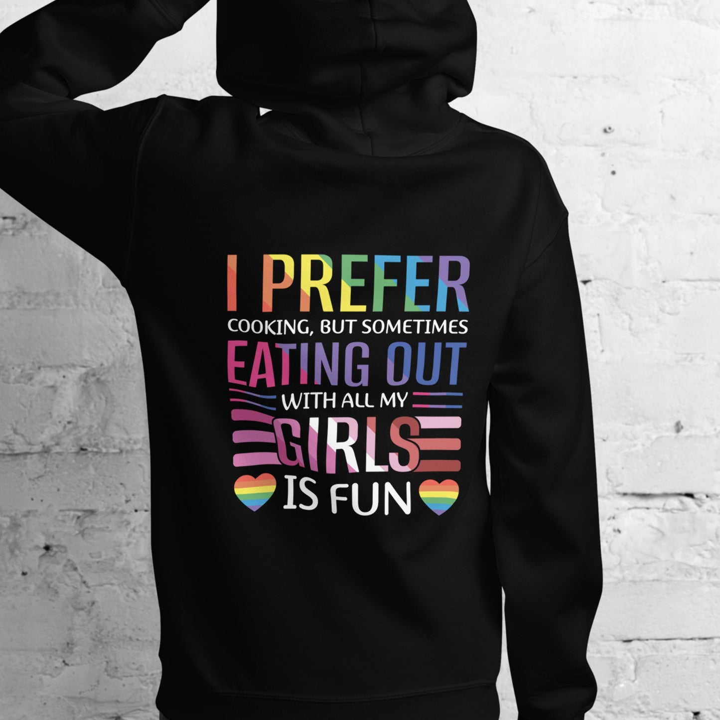 Lesbian Pride I Prefer Cooking Hoodie