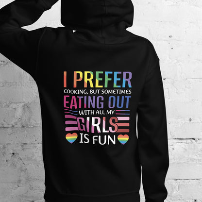 Lesbian Pride I Prefer Cooking Hoodie