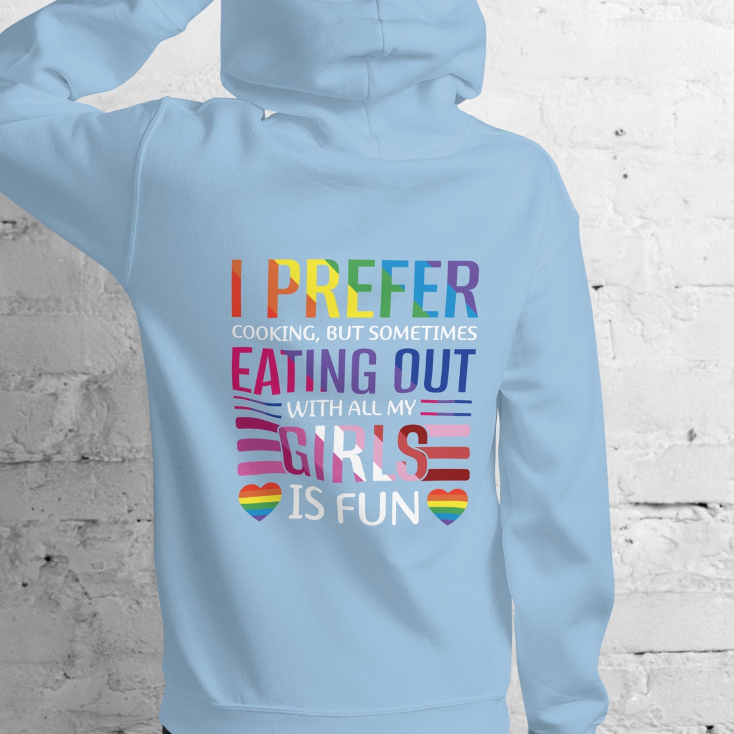 Lesbian Pride I Prefer Cooking Hoodie