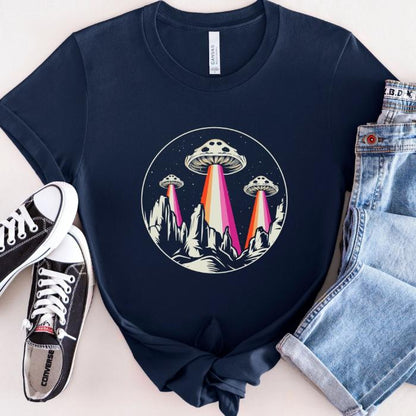 Lesbian Pride Shirt Alien Abduction UFO