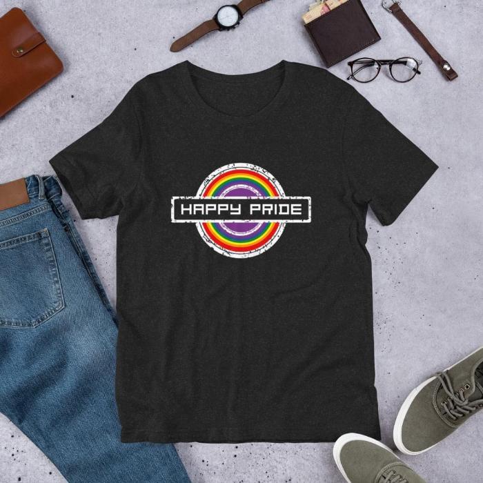 Ally Pride Shirt - Happy Pride Stamp