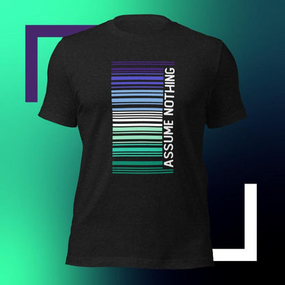 MLM Pride Shirt Barcode Assume Nothing