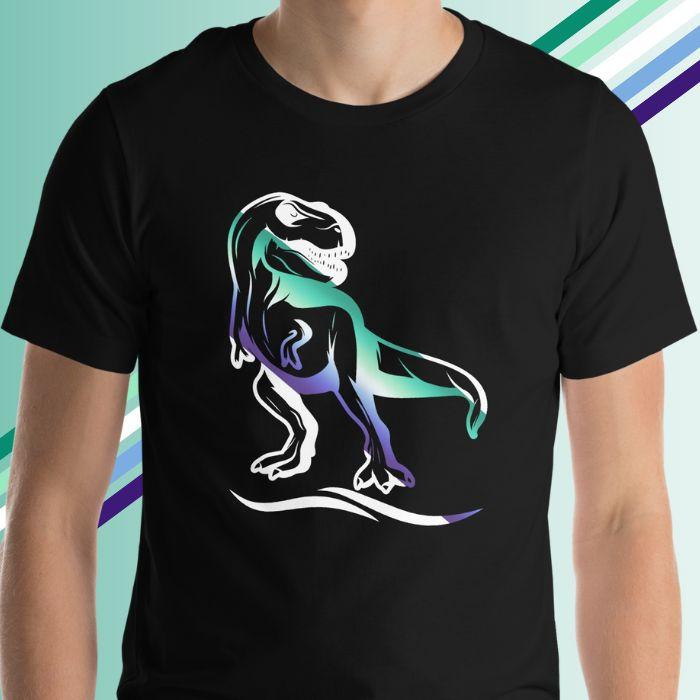 MLM Pride Shirt T-Rex - Gay Pride Outfit