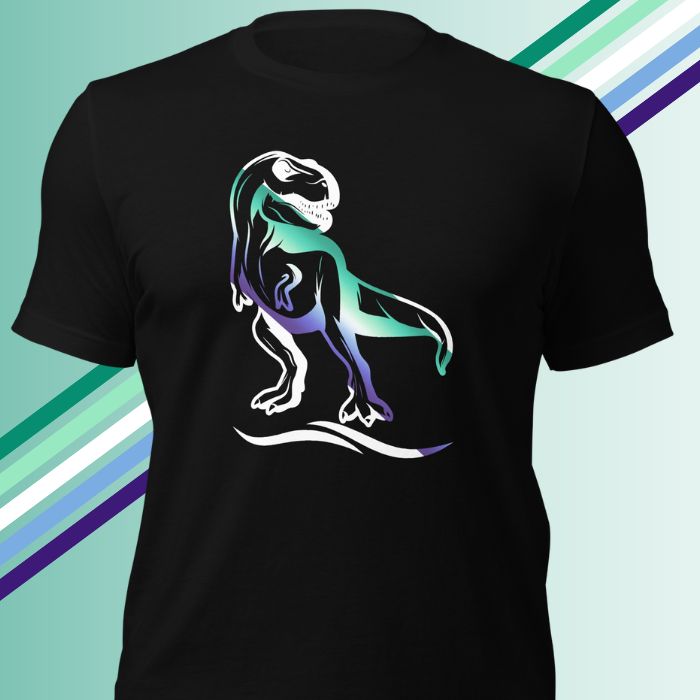 MLM Pride Shirt T-Rex - Gay Pride Outfit